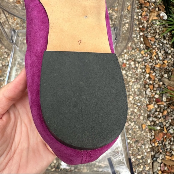 VIBRANT 🎉 Sam Edelman Magenta Felicia Round Toed Ballet Flats size 7 (37) - Picture 6 of 13